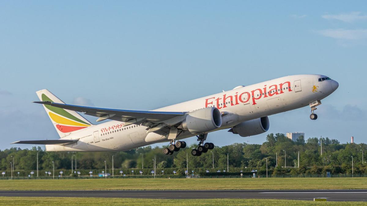 Un avión de Ethiopian Airlines.