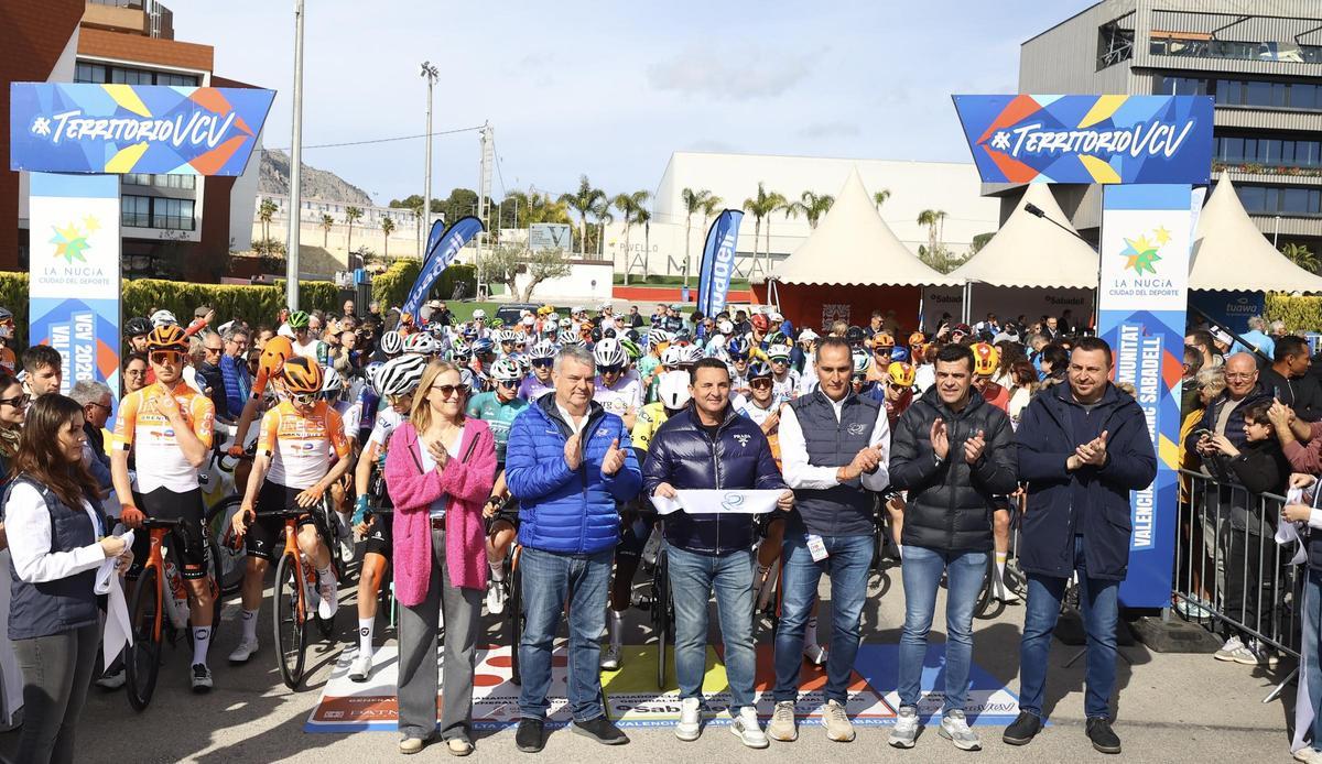 Salida de la etapa entre La Nucía y Teulada