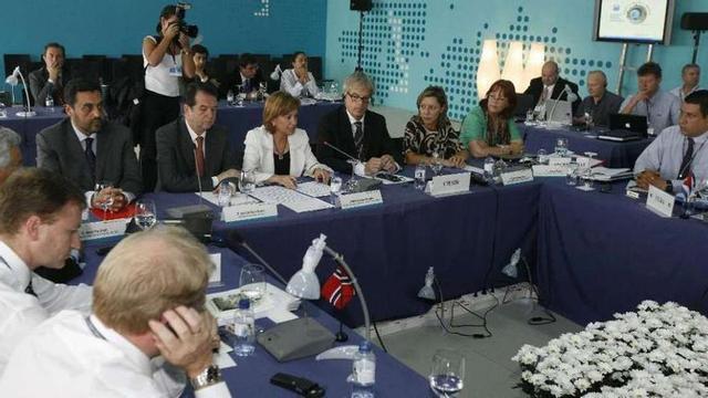 La última reunión de NAFO en Vigo, en el año 2008, en la Estación Marítima.