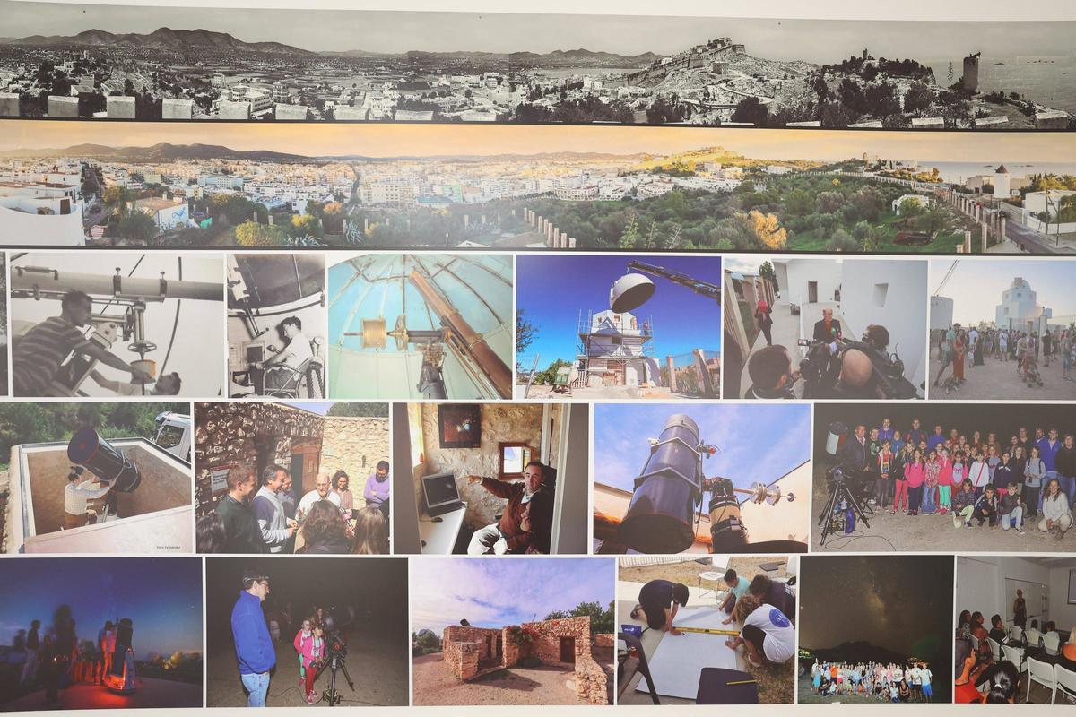 Collage fotográfico de los 70 años de la Agrupaciò astronomica D'Eivissa
