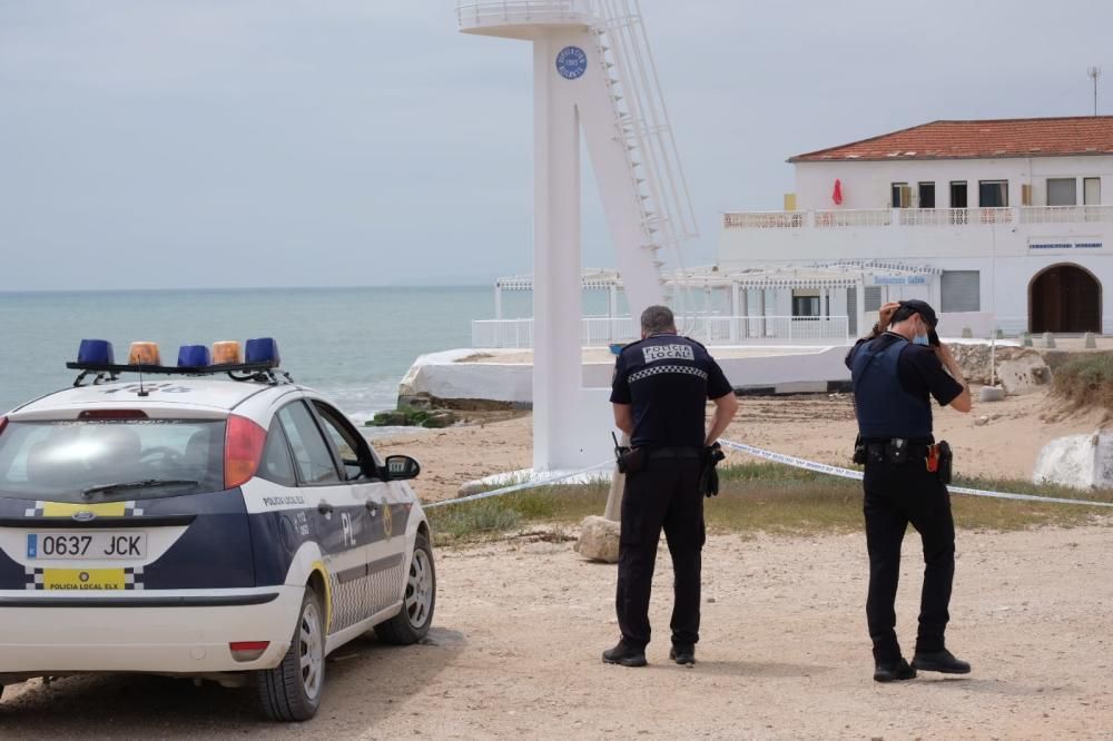 Playas de Elche casi desérticas