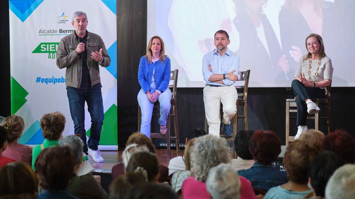 Acto de Coalición Canaria este sábado en Santa Cruz de Tenerife.