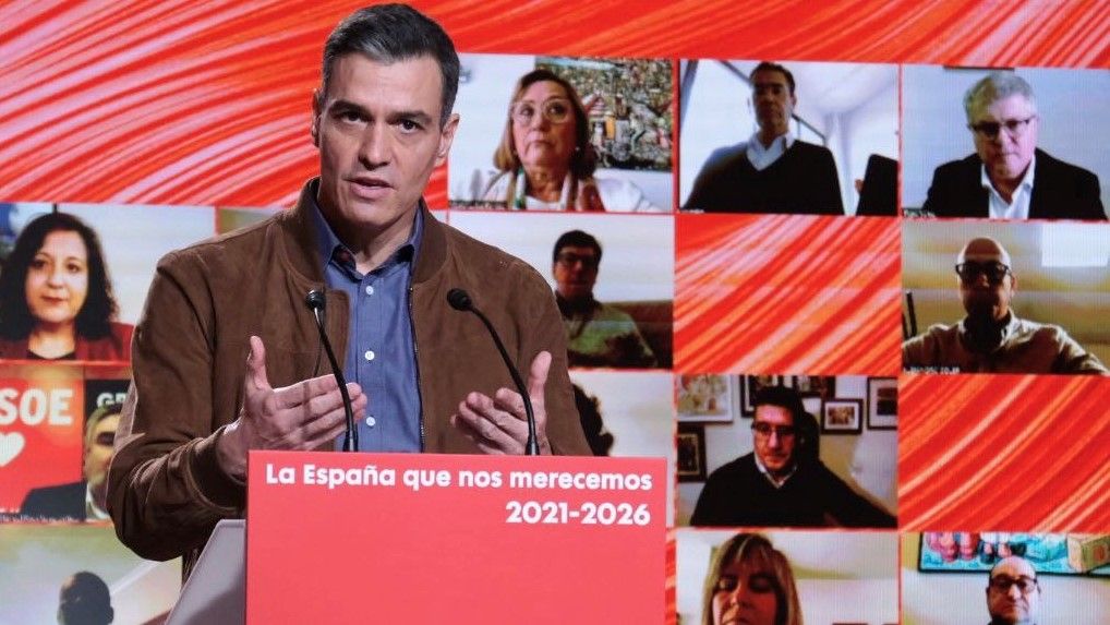 Pedro Sánchez, en la reunión del Comité Federal del PSOE celebrada en Barcelona.