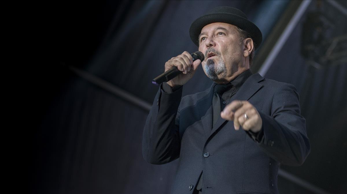 Rubén Blades, durante un concierto en el Poble Espanyol en 2017.