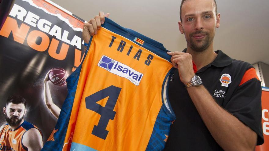 Jordi Trias, con la camiseta del Valencia Basket.