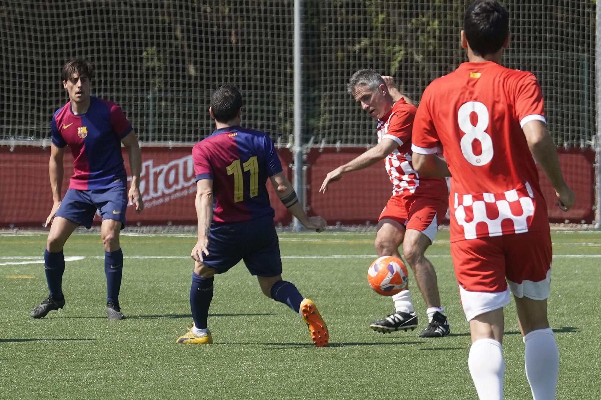 GIRONA. Torres de Palau Girona FC Legends-Agrupació Jugadors FCB, en homenatge a Pepe Pinto