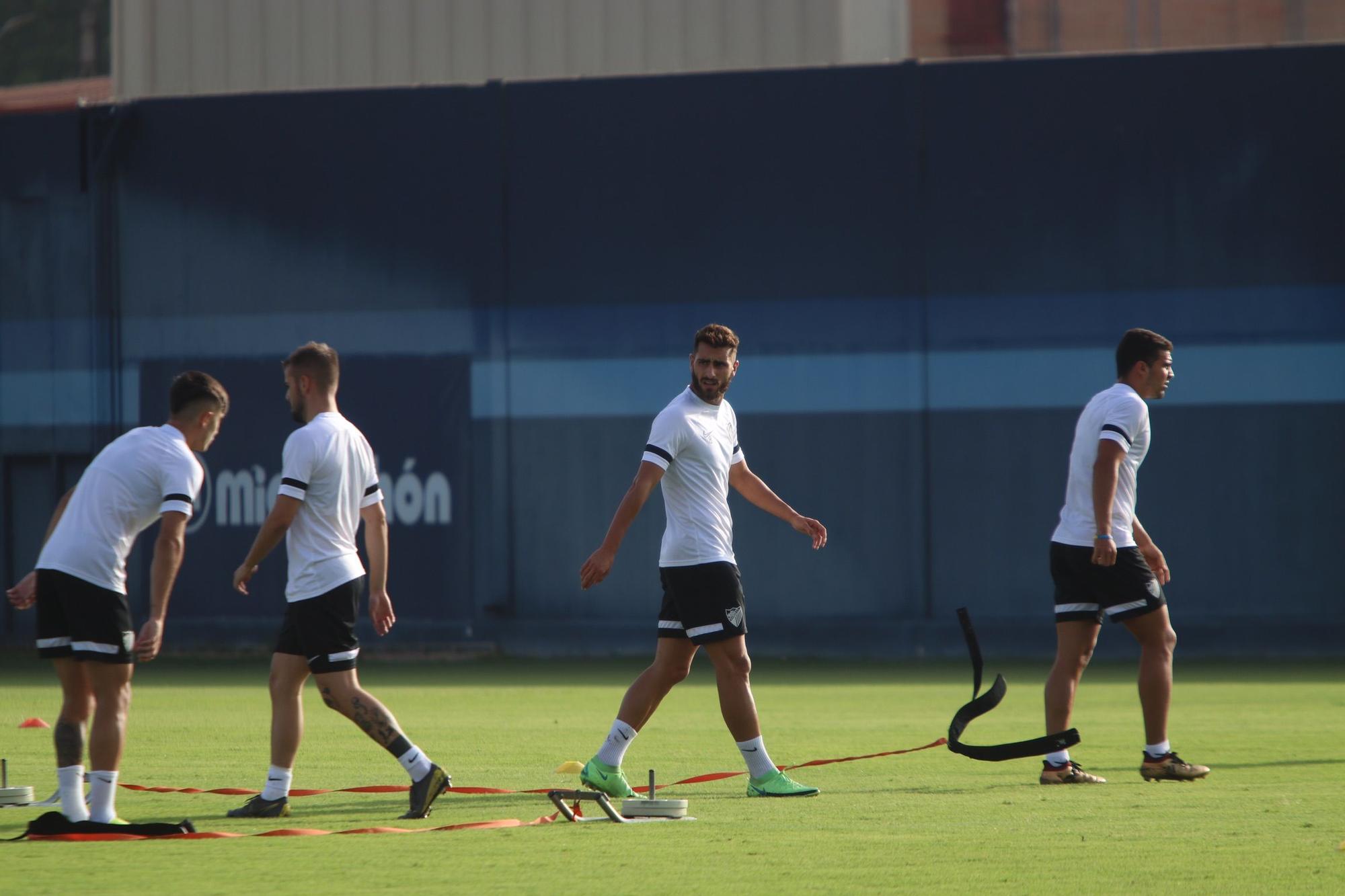 Entrenamiento del Málaga CF de este jueves 12 de agosto