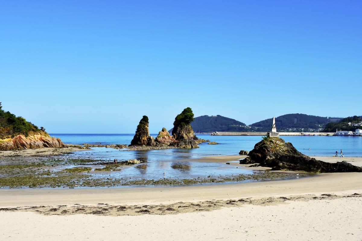 La playa de Covas en Viveiro (Lugo)