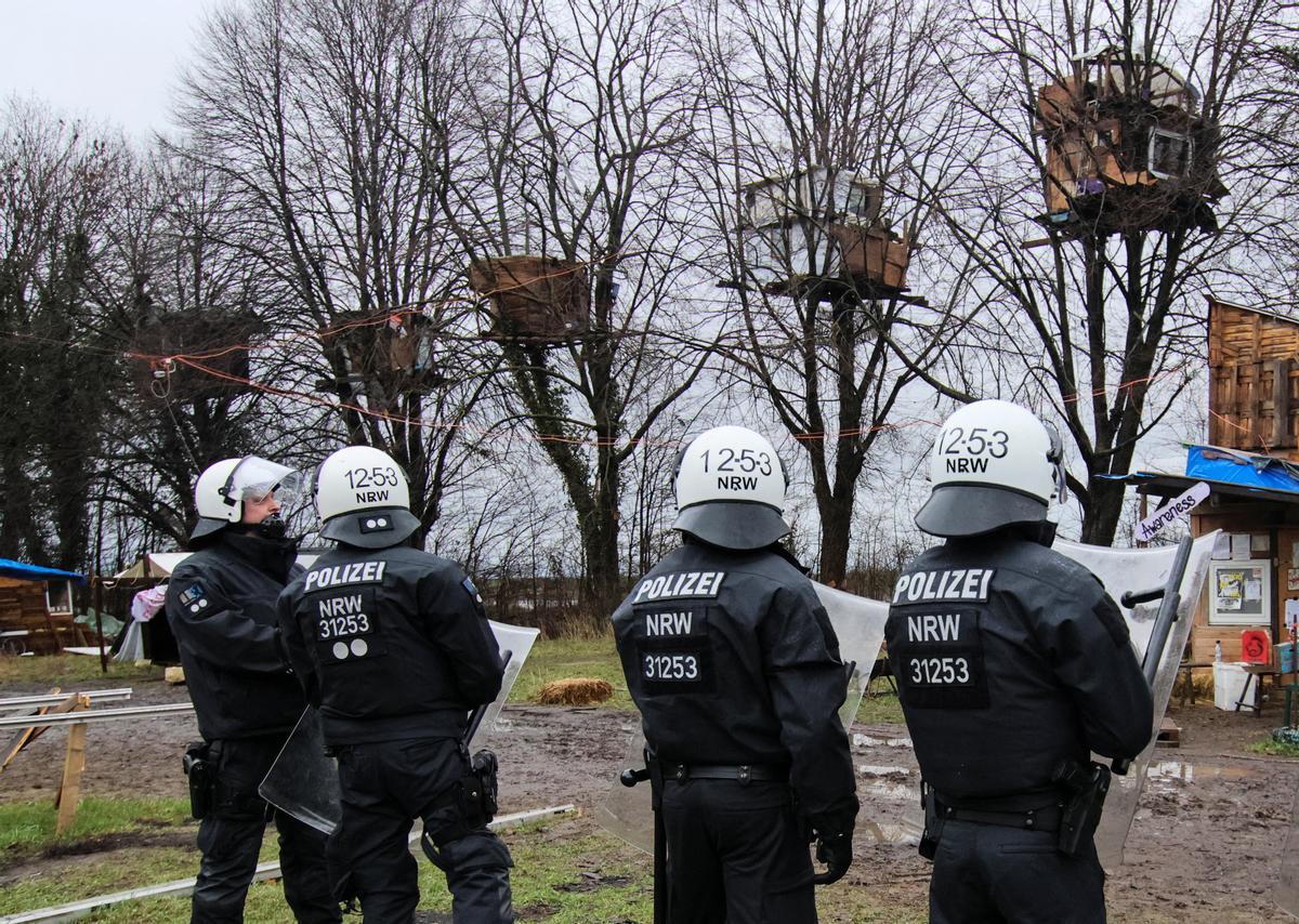 Protesta contra una mina de carbón en Alemania