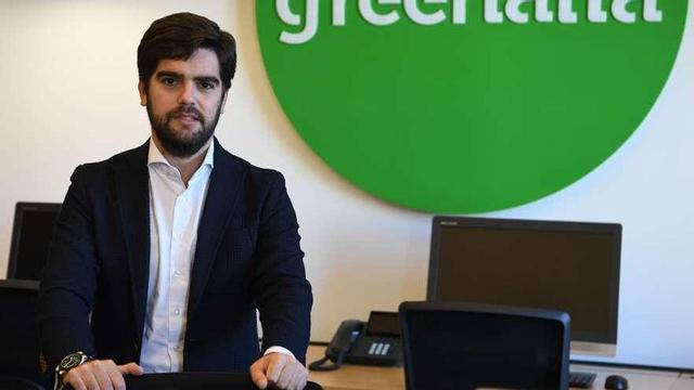 El director financiero de Greenalia, Antonio Fernández-Montells, en las oficinas de A Coruña.