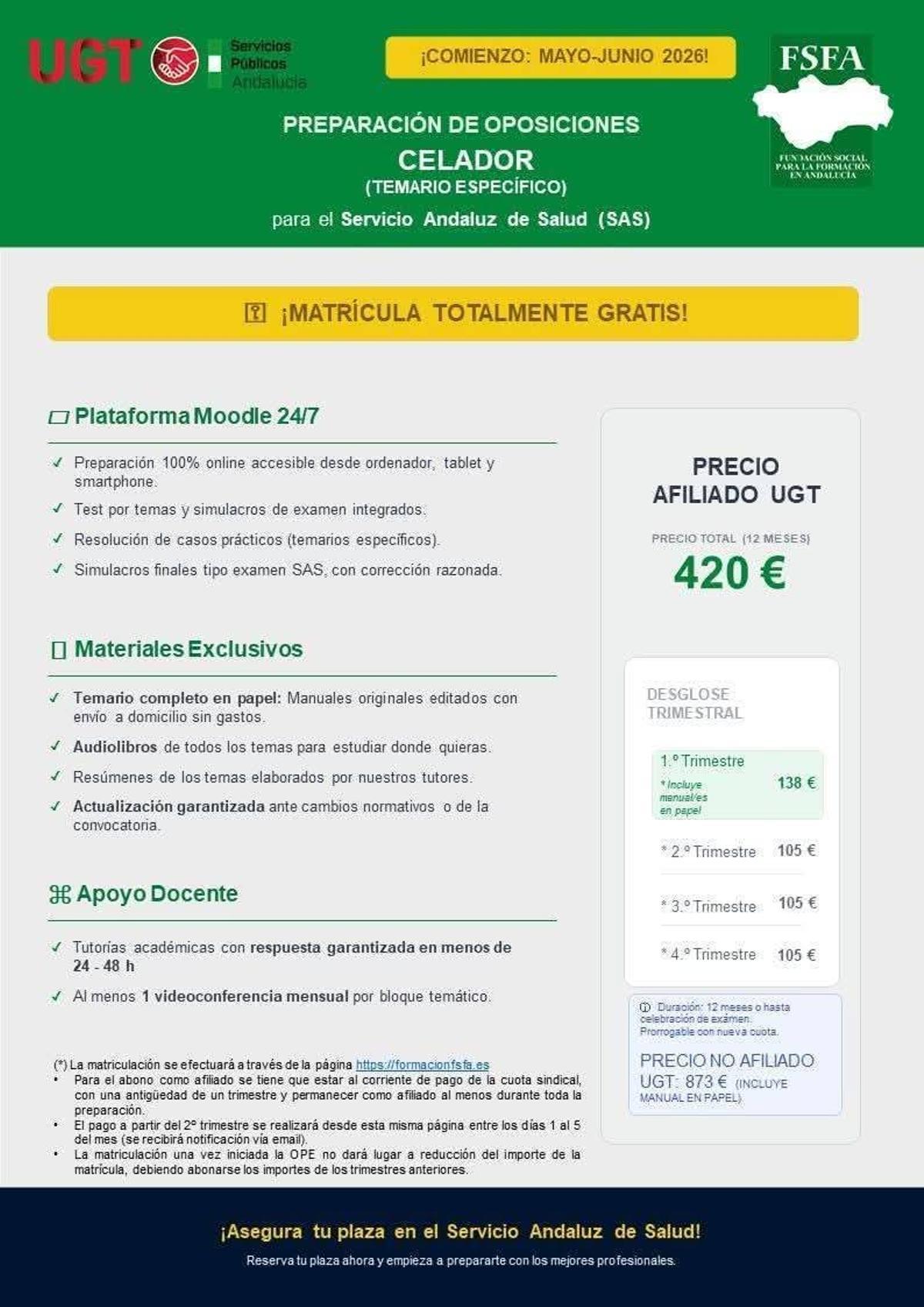 Cursos de formación de UGT SP.