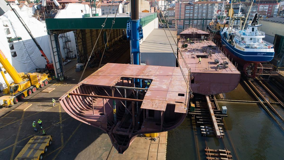 El nuevo buque de Profand deja atás las espinas