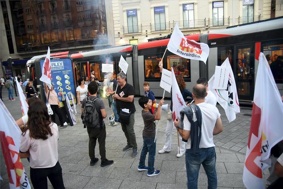 Protesta de los conductores del tranvía