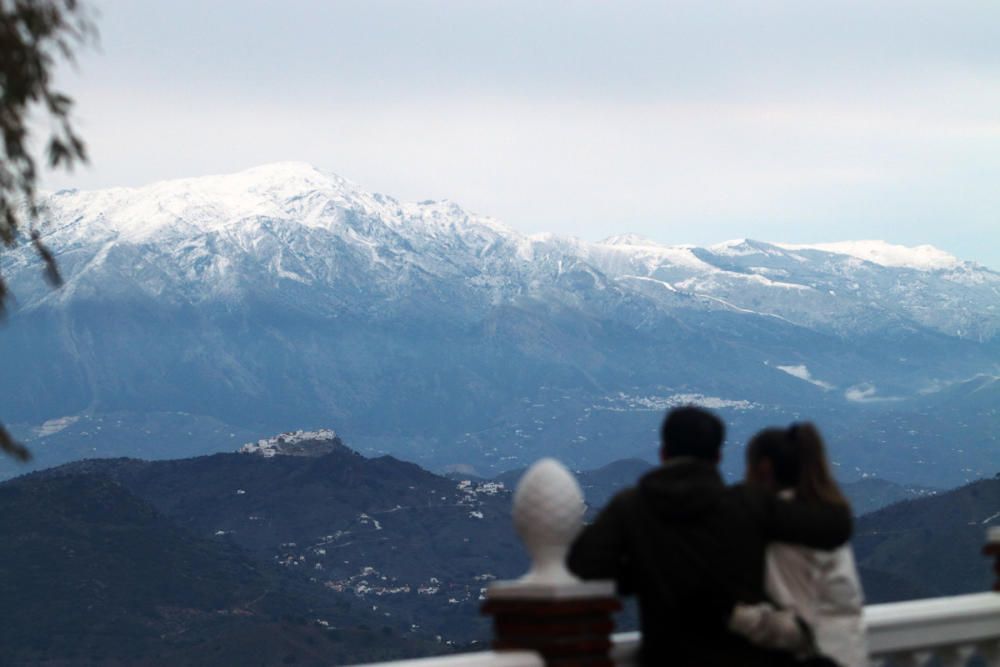 De fondo, la Sierra de las Nieves