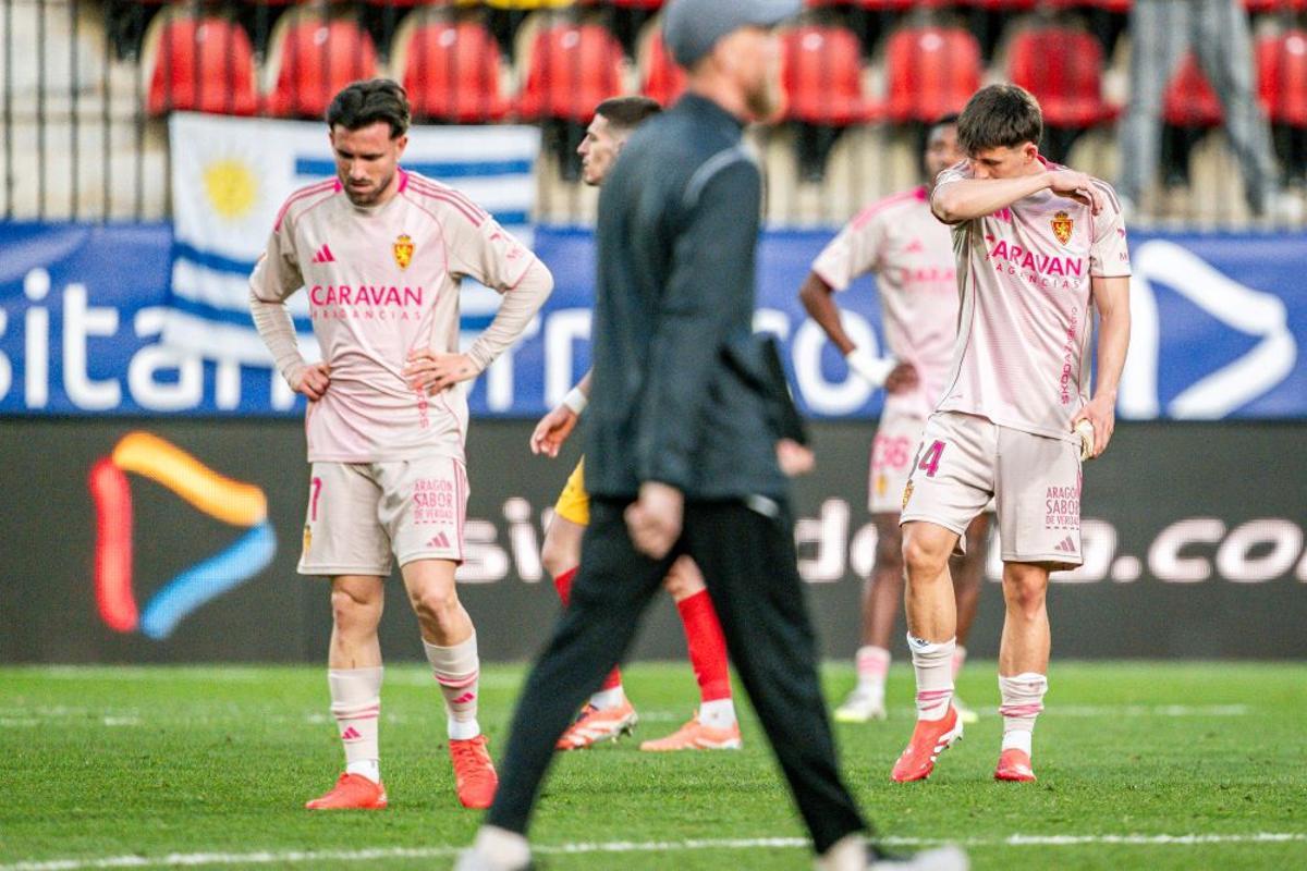 Sebas Moyano y Lucas Terrer, al final de partido.