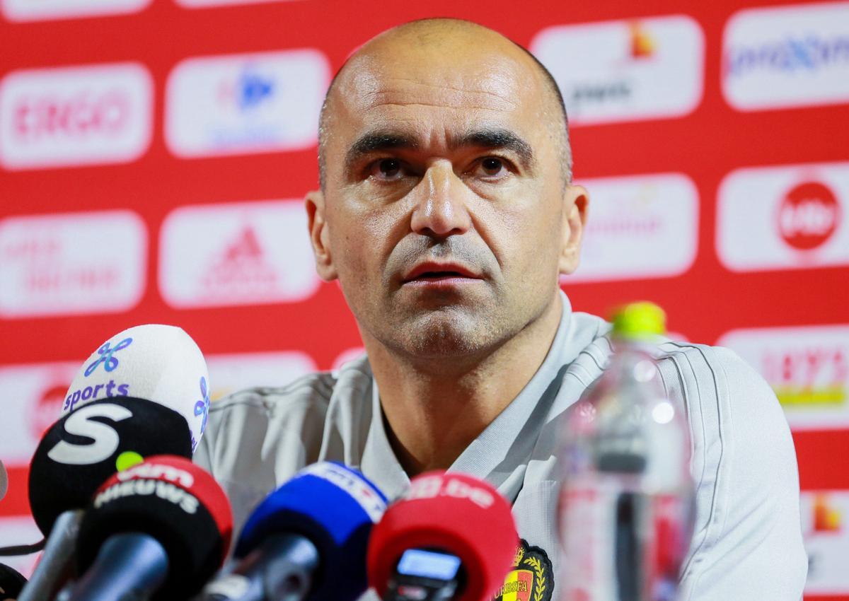 Roberto Martínez durante su etapa como seleccionador de Bélgica