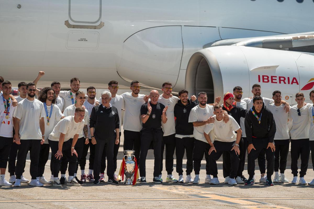 La Selección llega a España