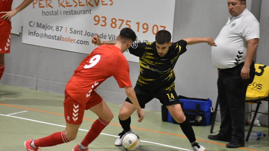 L'ala Edu Saavedra va marcar el desiciu tercer gol del Futsal Athletic Vilatorrada