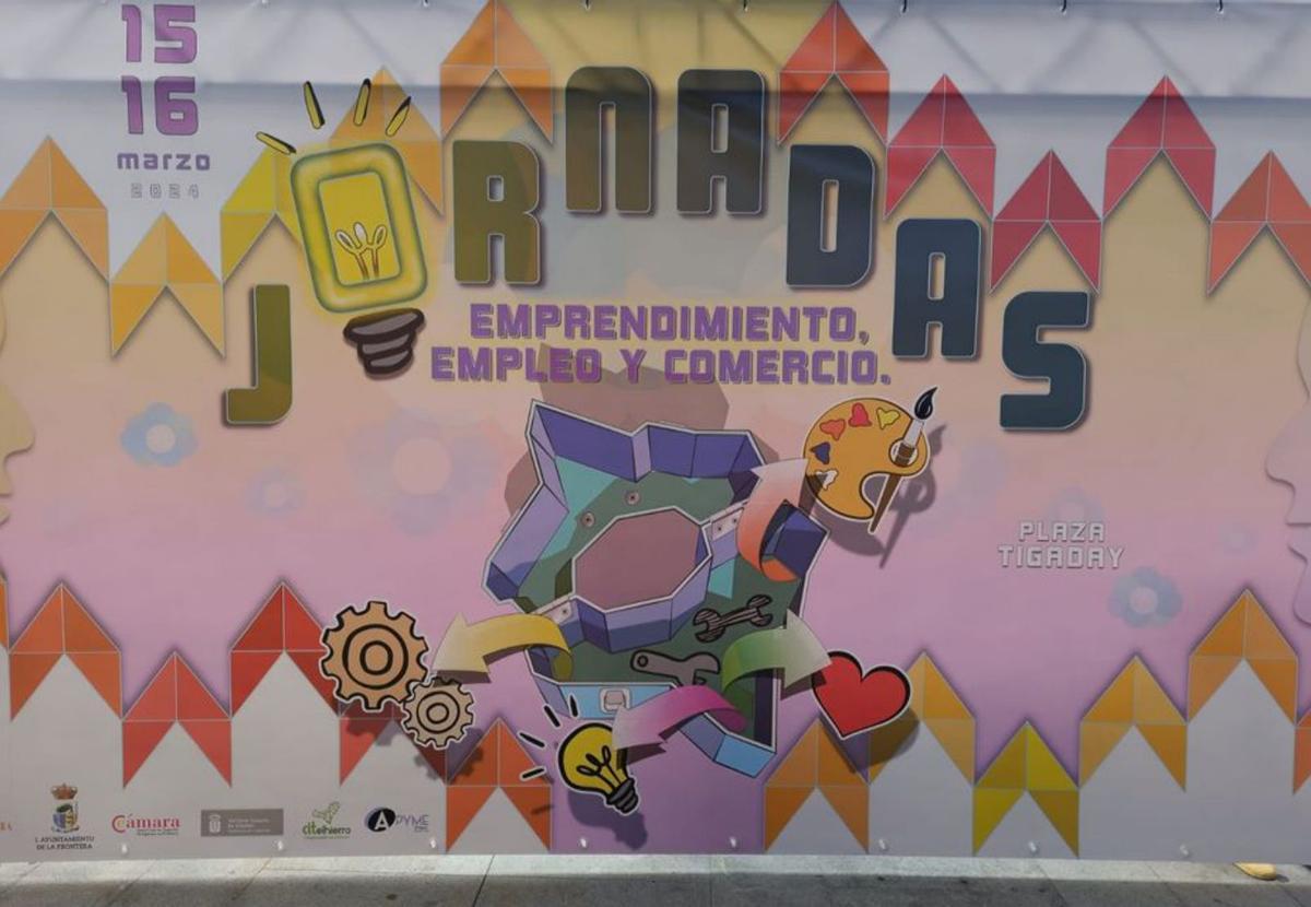 Cartel de las Jornadas de Emprendimiento en El Hierro.