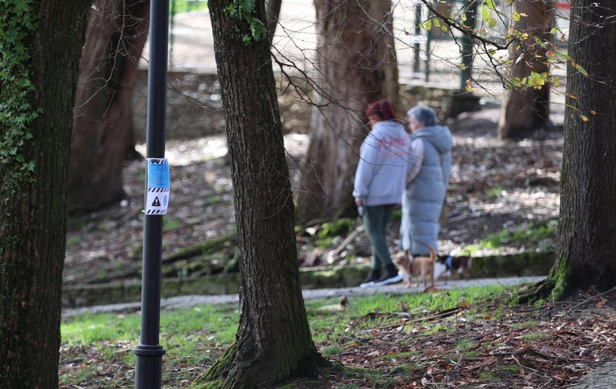 Caminantes por el parque de Santa Margarita, en el que Althenia afirma que realizó trabajos que no se tuvieron en cuenta.