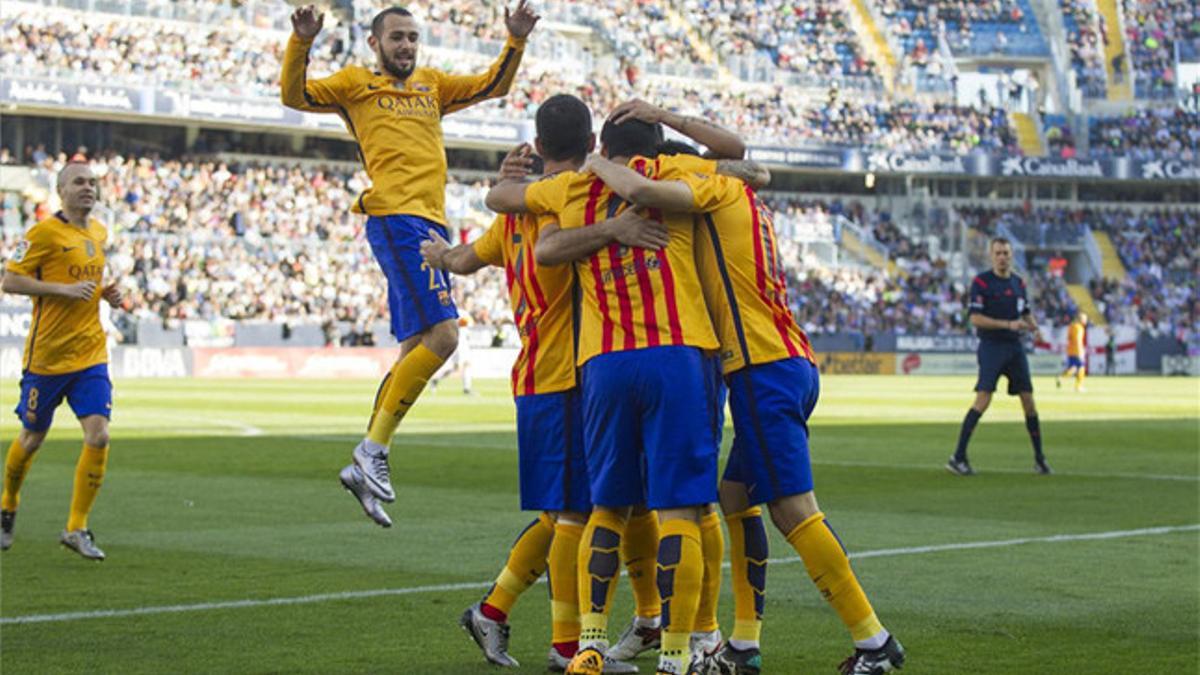 El Barcelona venció en Málaga