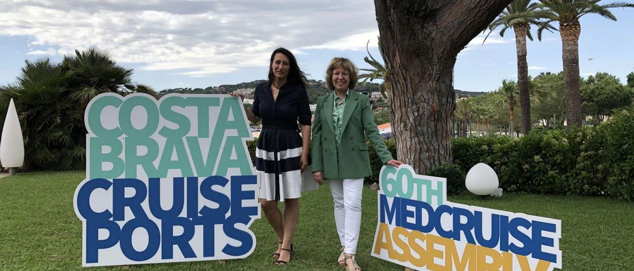 Maria Cano, de Ports de la Generalitat i Anna Barceló, del Patronat de Turisme Costa Brava Girona