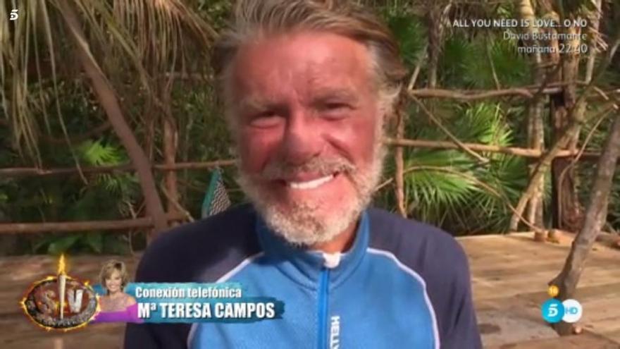 Bigote Arrocet rompe a llorar tras hablar con María Teresa Campos