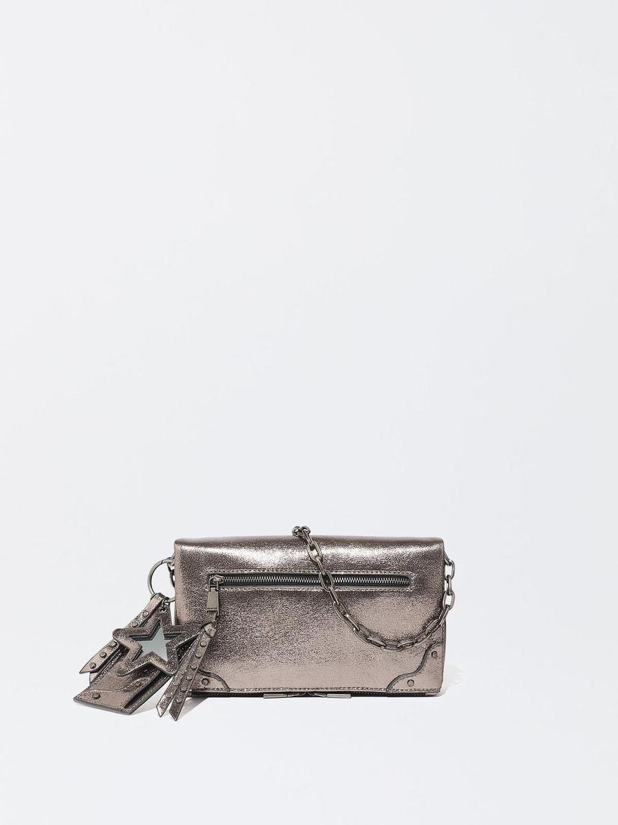Bolso de hombro metalizado
