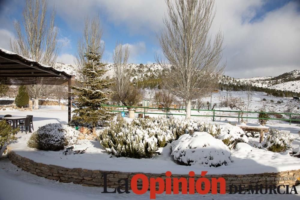 La nieve llega a las pedanías de la comarca del No