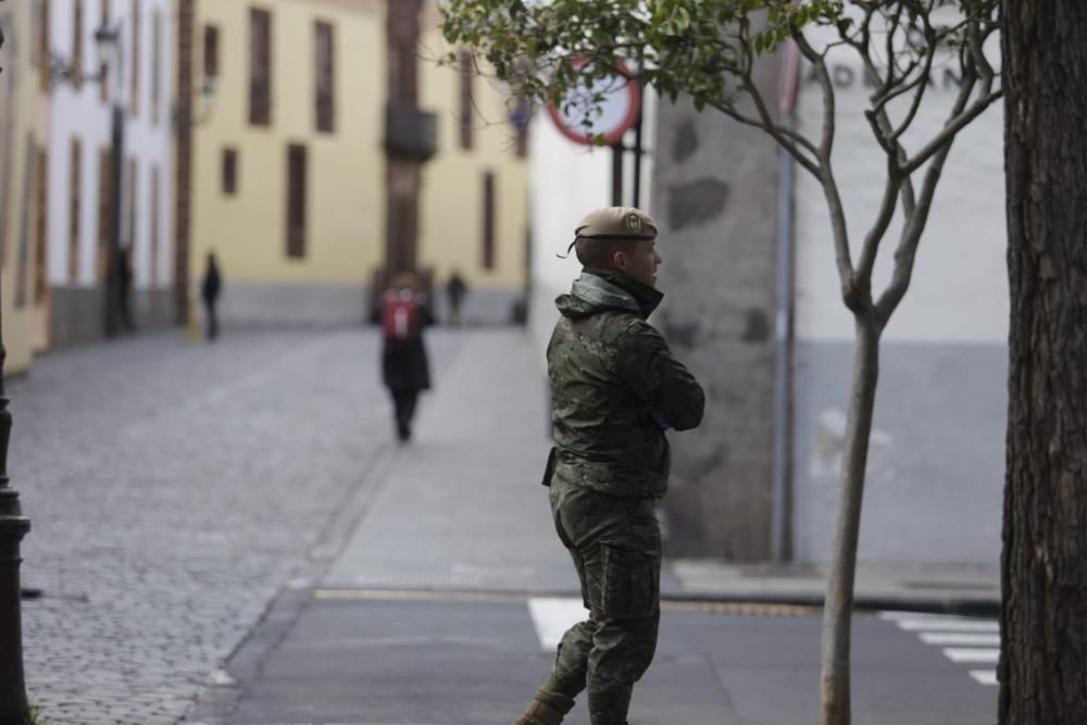 Militares en La Laguna