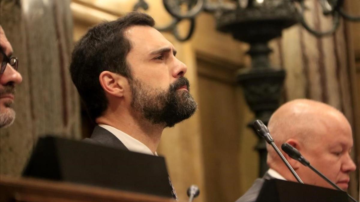 Roger Torrent, president del Parlament, en la sesión del 12 de noviembre