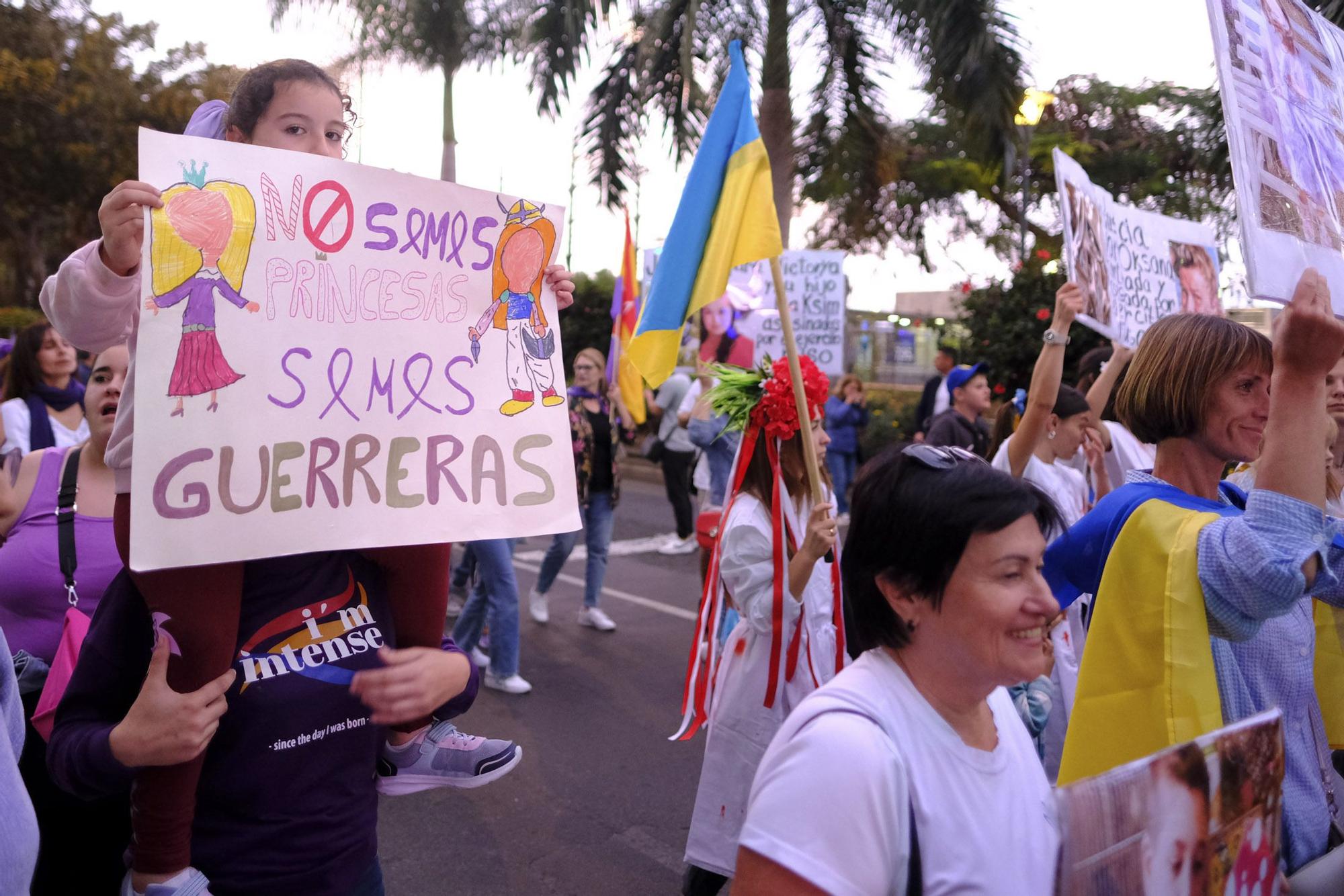 Manifestación por el 8M en Las Palmas de Gran Canaria