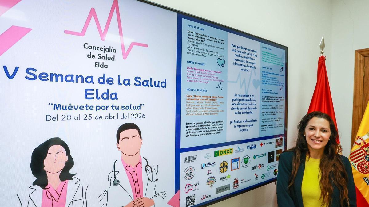 La concejal de Salud en la presentación de la iniciativa