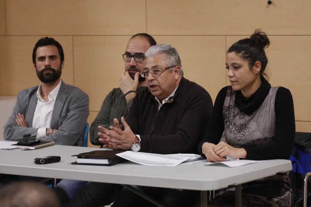 Reunió entre Hinojosa i els veïns de Sarrià de Ter