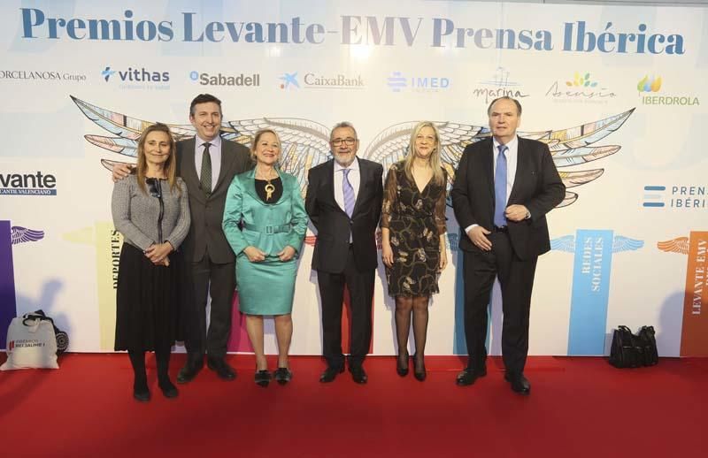 Eva Blasco de EVAP, Rodríguez Piñeiro, José Vicente González, Amparo Matíes y José Vicente Morata