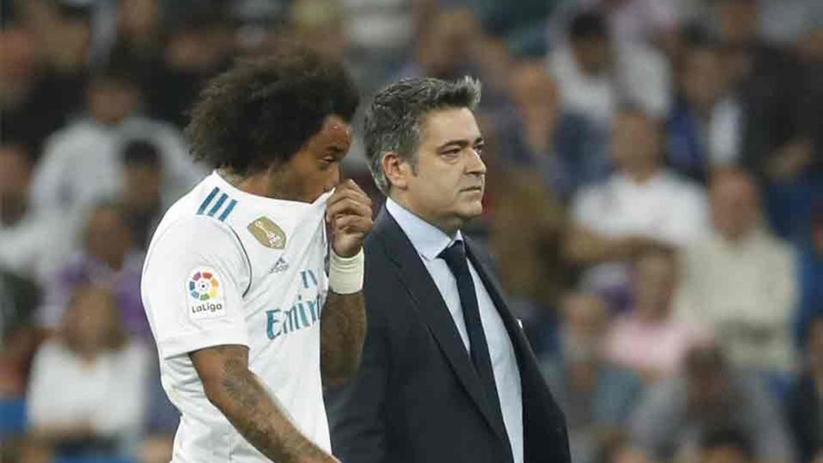 Marcelo abandonó el partido ante el Betis