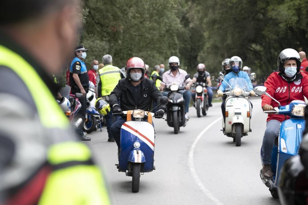 Funeral y despedida motera de Bernard Marcos, el mecánico fallecido en Llanes en un fatal accidente