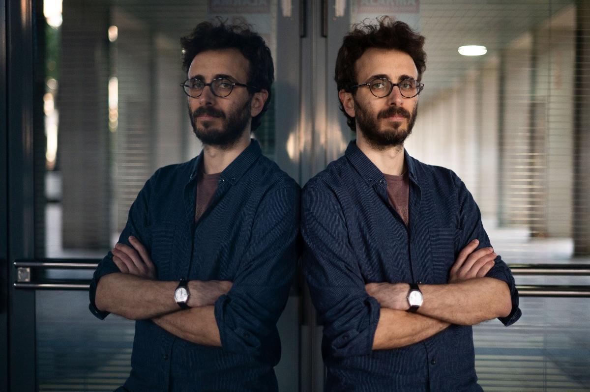 El escritor David Muñoz Mateos en su visita a Zaragoza.