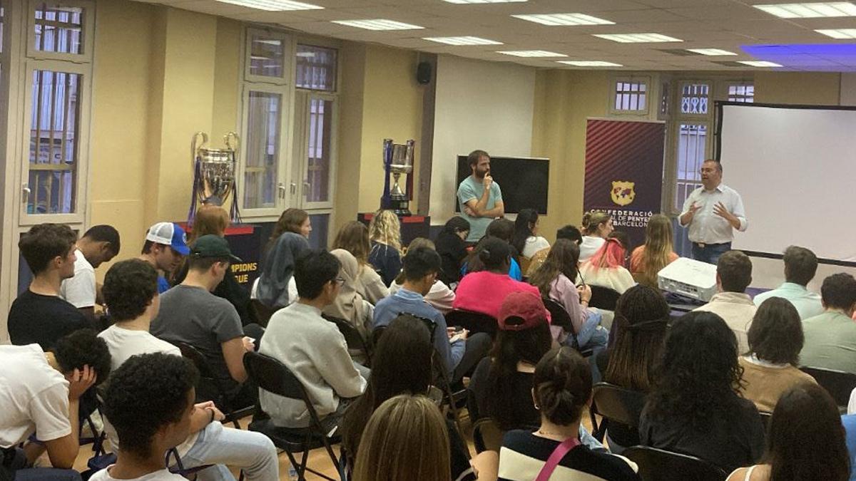 Charla con estudiantes norteamericanos de la UPF