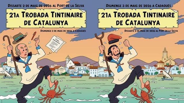 Fragment dels dos originals cartells que difonen la trobada.
