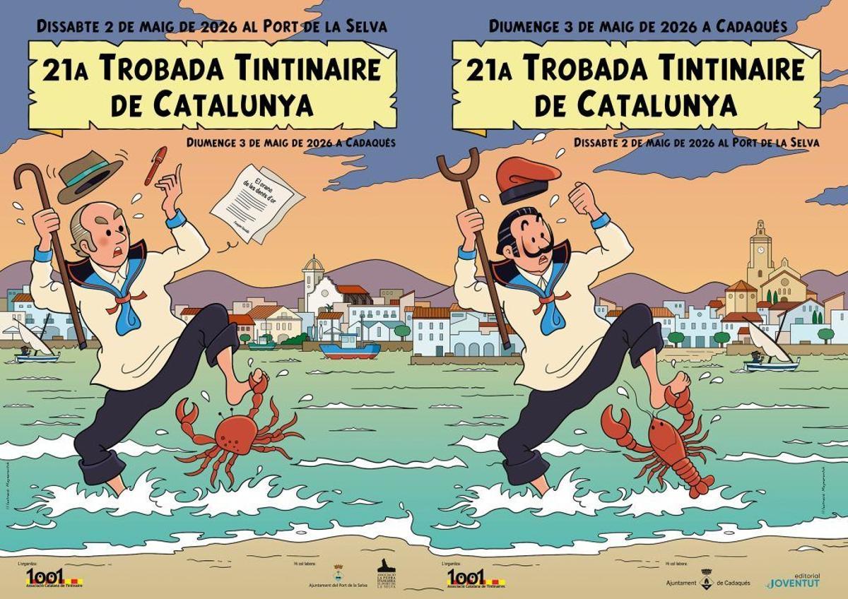 Fragment dels dos originals cartells que difonen la trobada.
