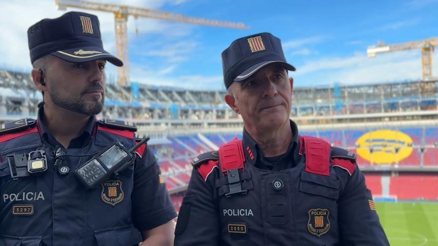 Los Mossos d’Esquadra explican los detalles del dispositivo de seguridad previsto para el Spotify Camp Nou