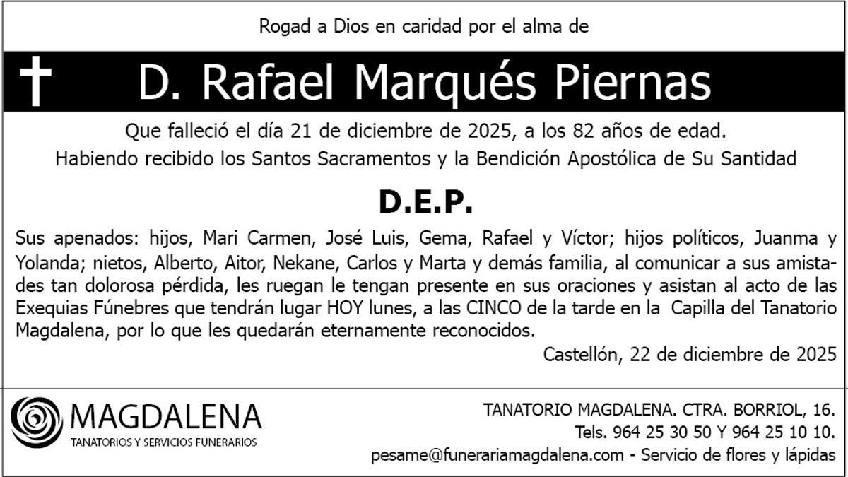 D. Rafael Marqués Piernas