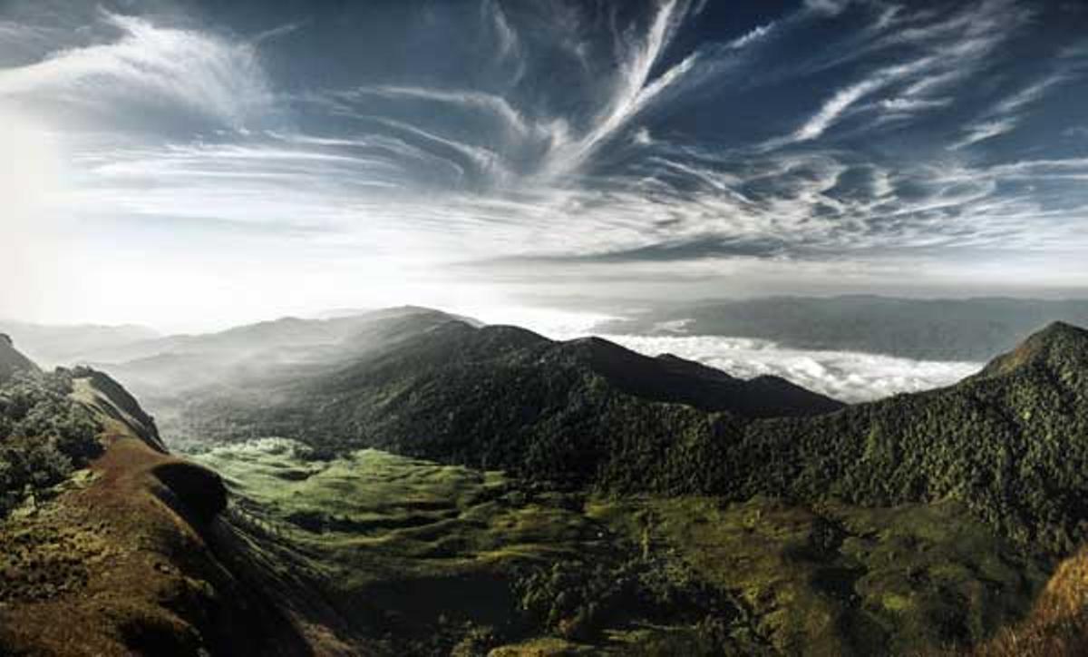 El paisaje montañoso de Tailandia acoge unos amaneceres preciosos.