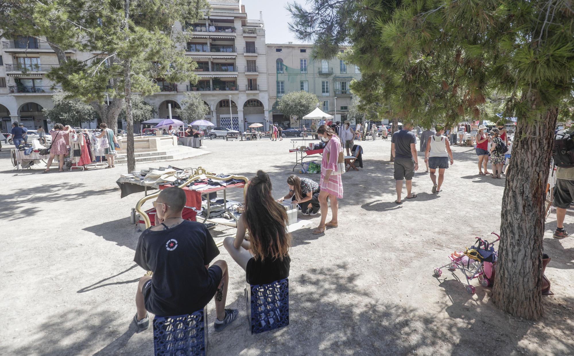 Mercadillo de segunda mano en el Puig de Sant Pere