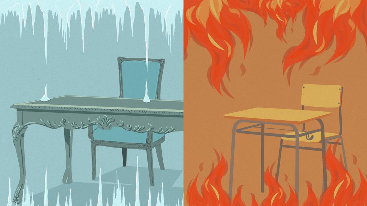 EL DESLIZ | Calor en las aulas, frío en los despachos
