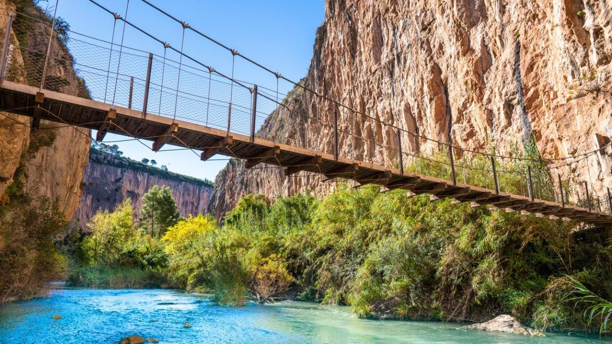 Parece una selva tropical pero esta ruta con puentes colgantes está cerca de Alicante