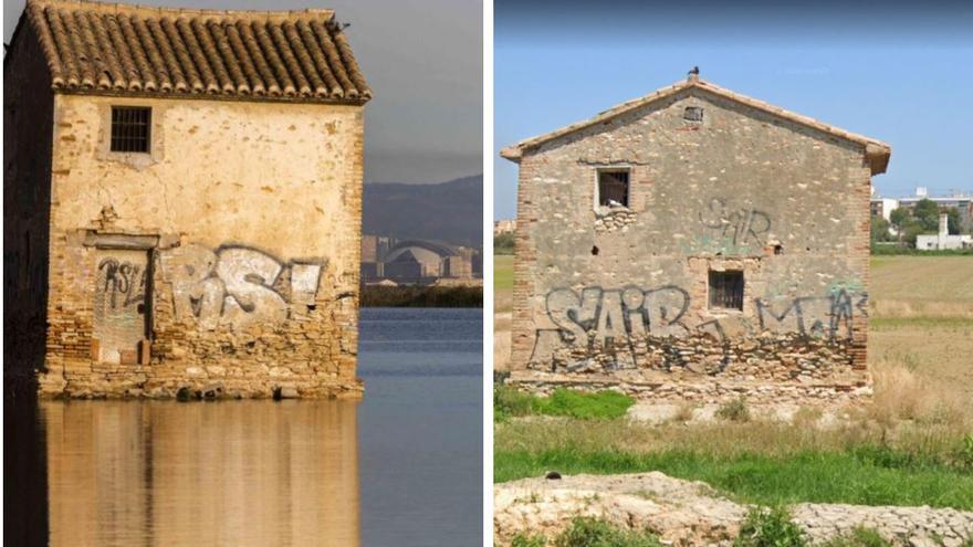 Cómo cambia el paisaje de l&#039;Albufera antes y después de la &quot;perellonà&quot;