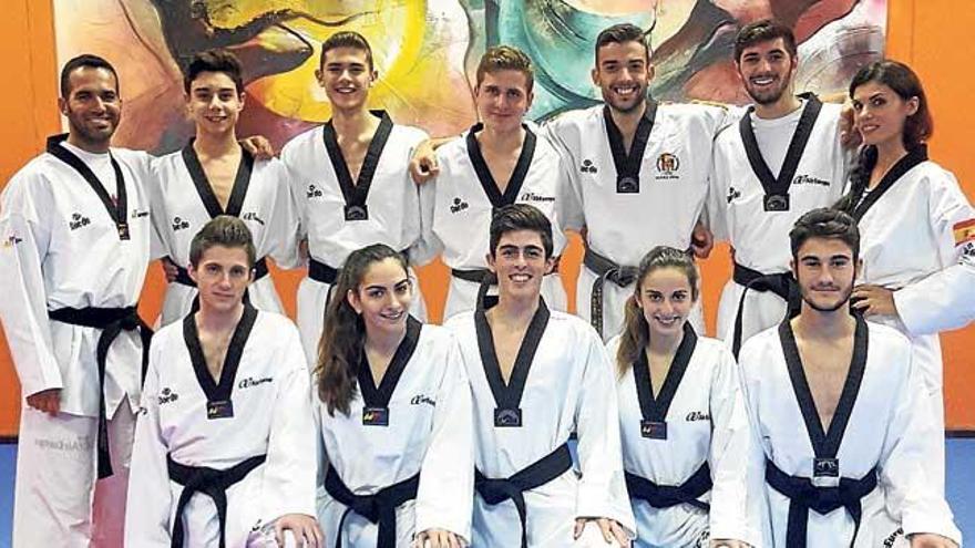 Representación del taekwondo balear en París