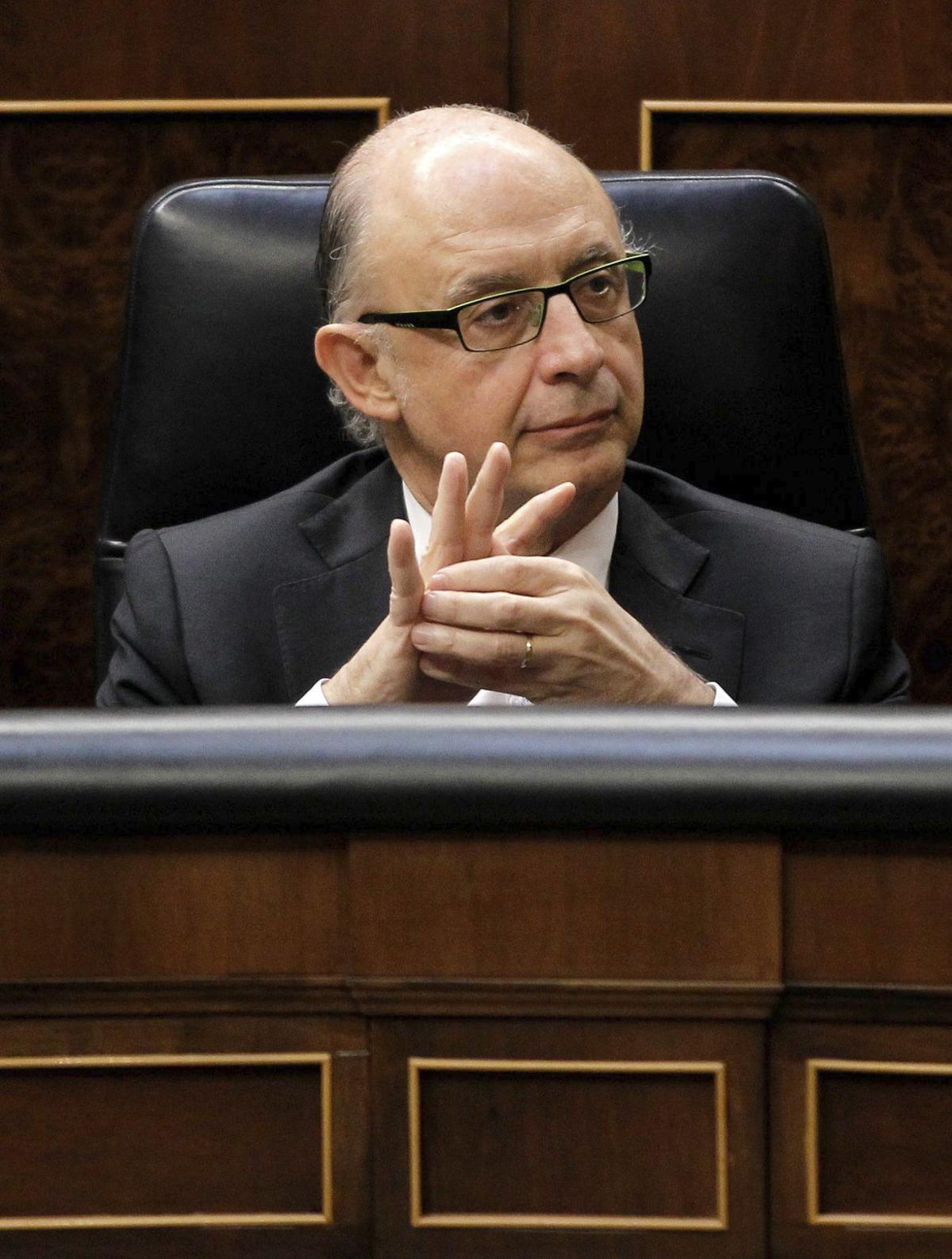 Cristóbal Montoro, durant un ple al Congrés dels Diputats, el 2013.